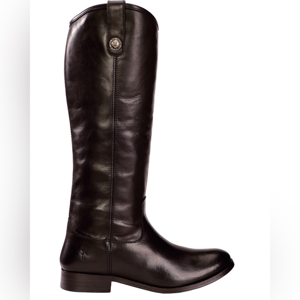 Black Frye Melissa Button Knee High Boots